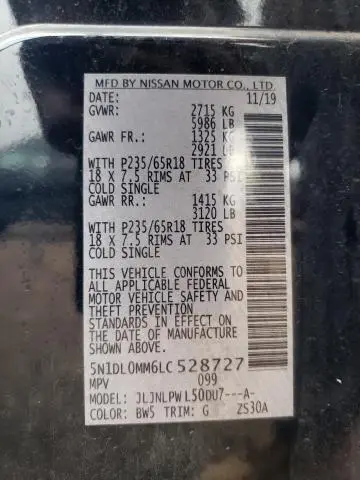 2020 INFINITI QX60 LUXE