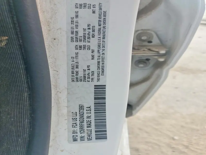 2022 RAM 1500 TRADESMAN  