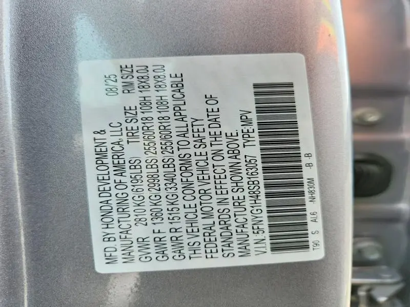 2025 HONDA PILOT EXL  