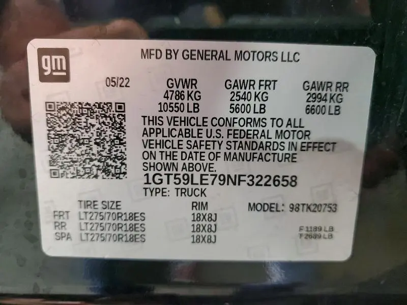 2022 GMC SIERRA K2500 HEAVY DUTY  
