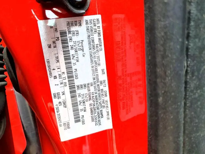 2013 FORD FOCUS S   