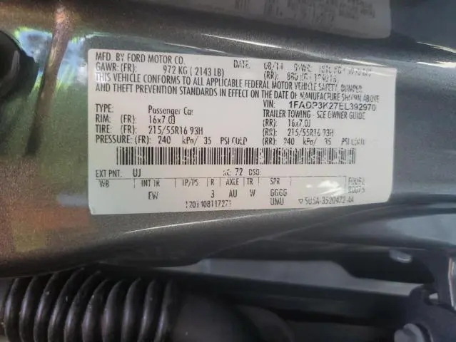 2014 FORD FOCUS SE  