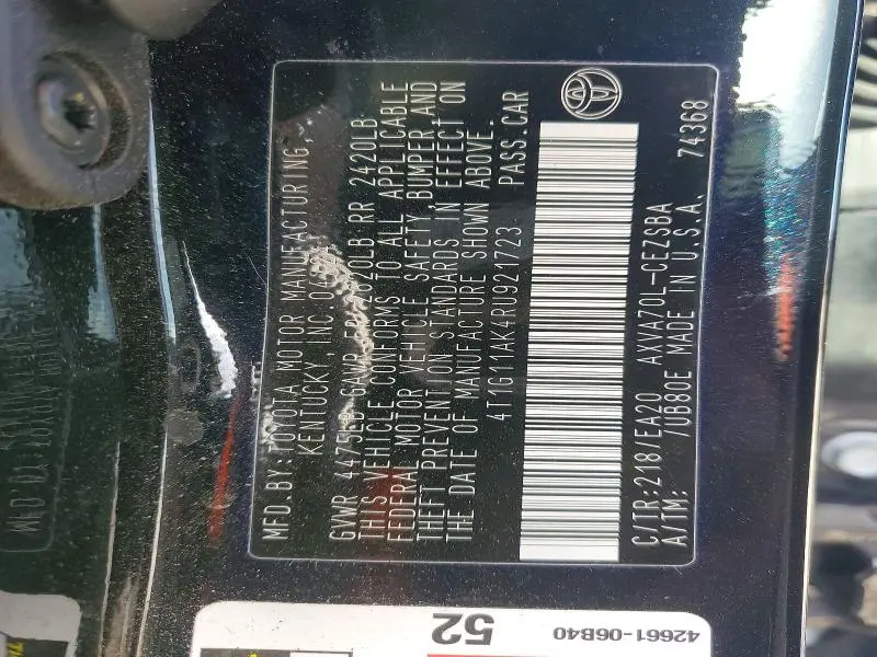 2024 TOYOTA CAMRY SE  
