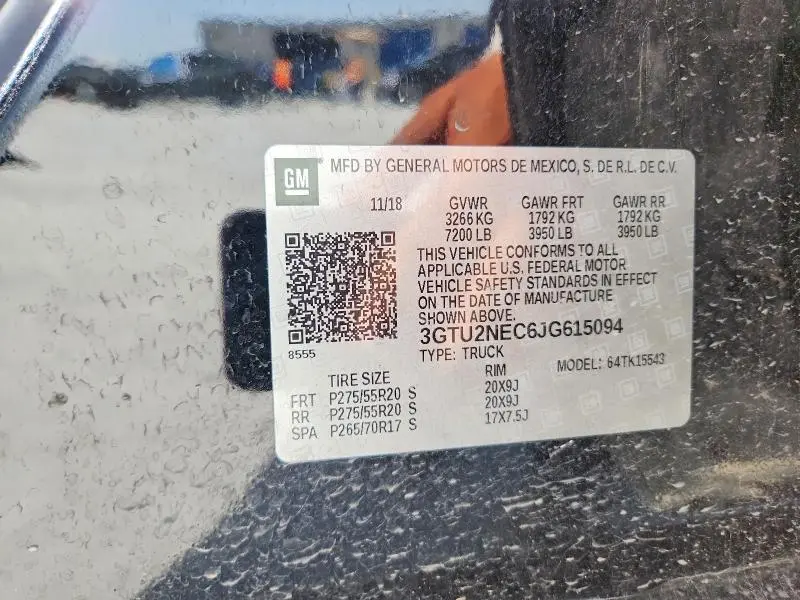 2018 GMC SIERRA K1500 SLT  