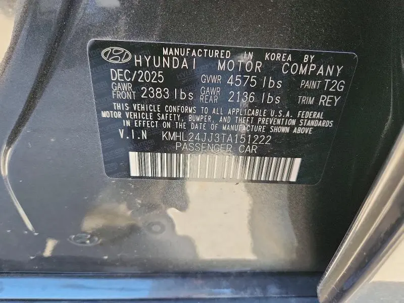 2026 HYUNDAI SONATA HYBRID/BLUE  