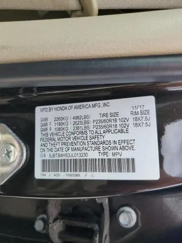 2018 ACURA RDX TECHNOLOGY  