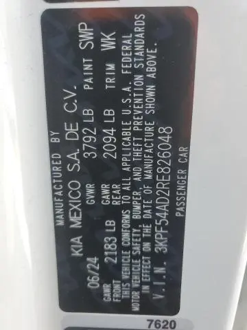 2024 KIA FORTE GT LINE