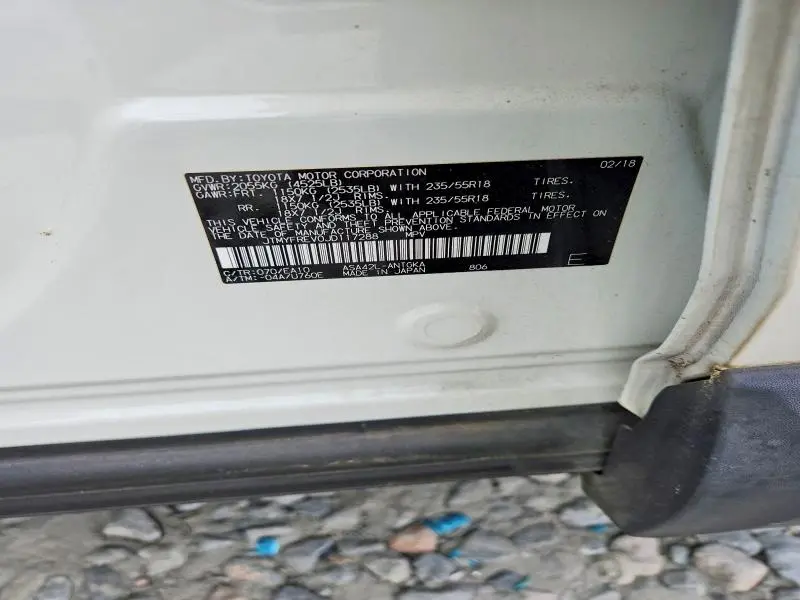 2018 TOYOTA RAV4 LIMITED  