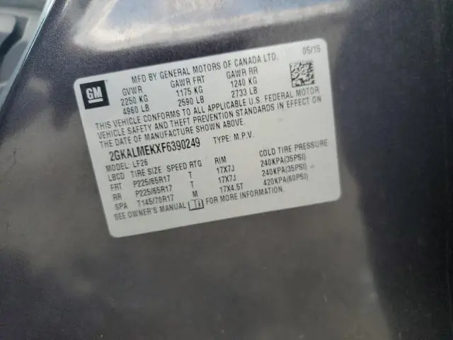 2015 GMC TERRAIN SLE  