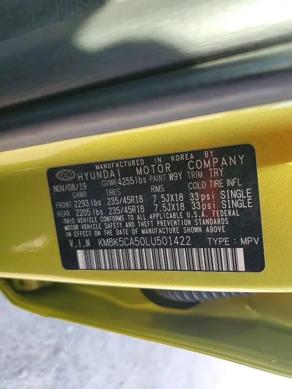 2020 HYUNDAI KONA ULTIMATE  