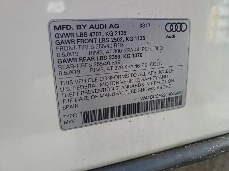 2018 AUDI Q3 PREMIUM  