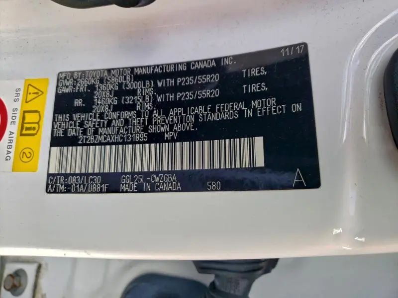 2017 LEXUS RX 350 BASE  