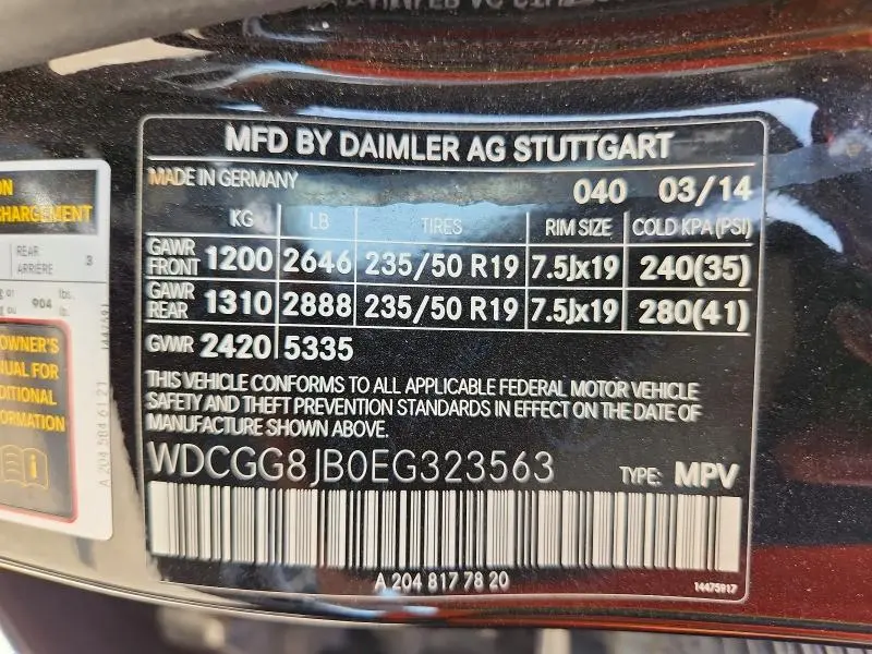 2014 MERCEDES-BENZ GLK 350 4MATIC  