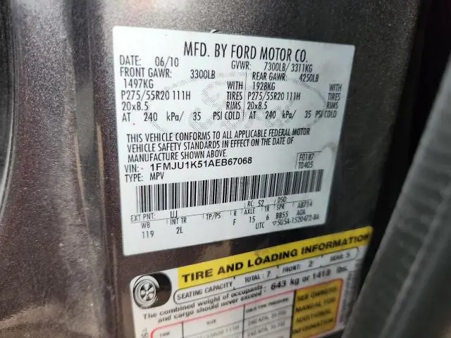 2010 FORD EXPEDITION LIMITED  