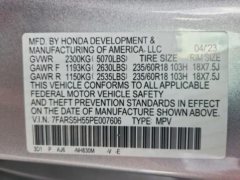 2023 HONDA CR-V SPORT  