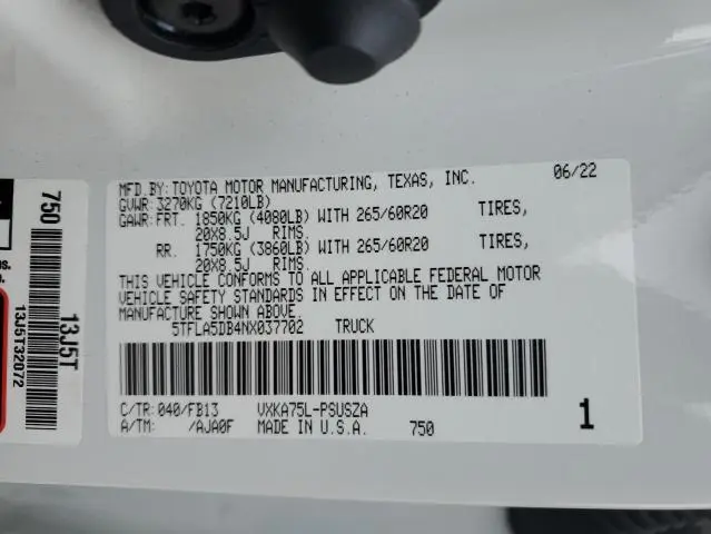 2022 TOYOTA TUNDRA CREWMAX SR  