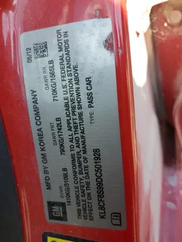 2013 CHEVROLET SPARK 2LT  