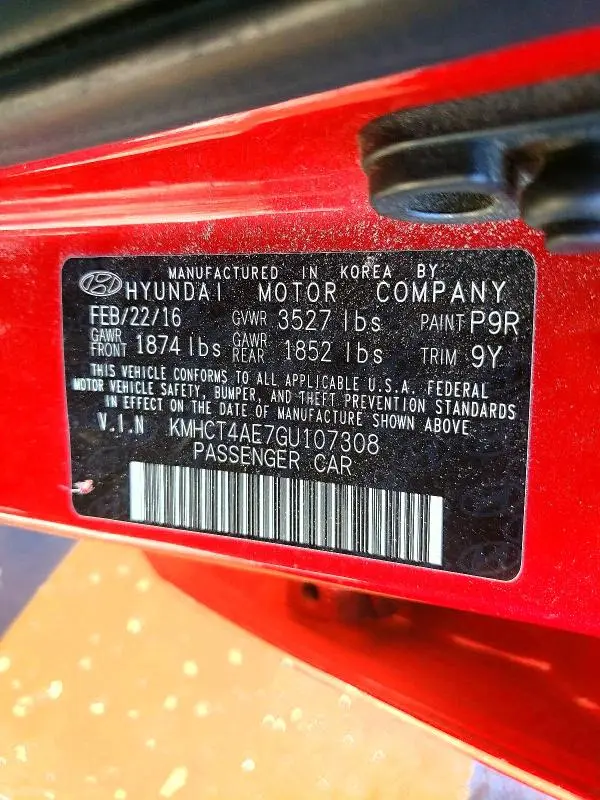 2016 HYUNDAI ACCENT SE  