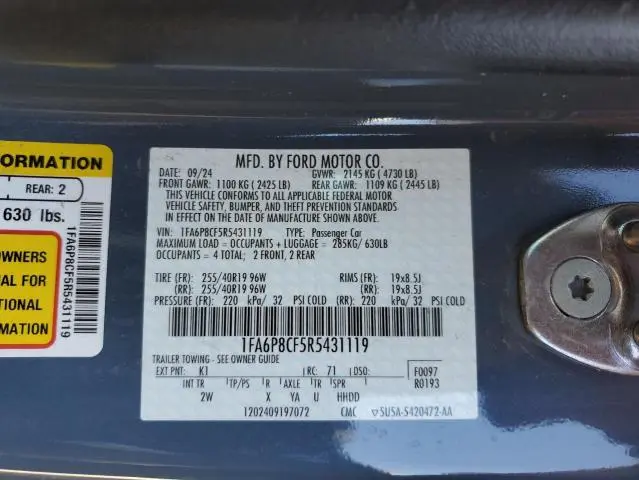 2024 FORD MUSTANG GT