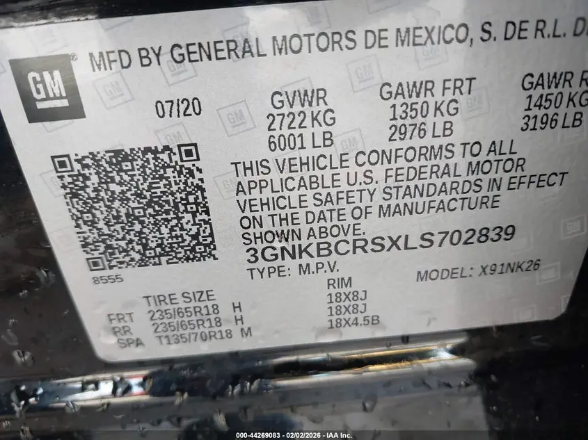 2020 CHEVROLET BLAZER FWD 2LT