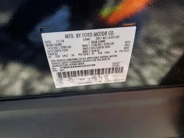 2019 FORD EXPLORER POLICE INTERCEPTOR  