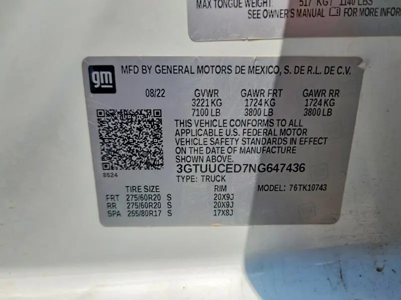2022 GMC SIERRA K1500 ELEVATION  