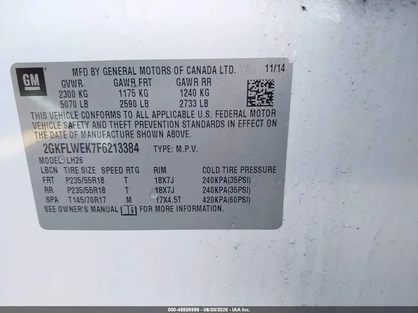 2015 GMC TERRAIN SLE-2
