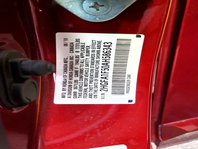 2010 HONDA CIVIC LX  