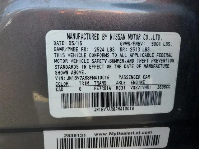 2015 INFINITI Q50 BASE  