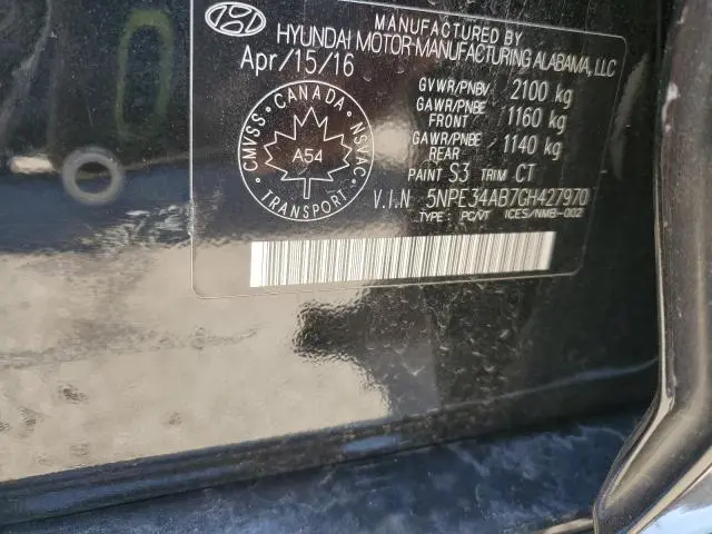 2016 HYUNDAI SONATA SPORT  