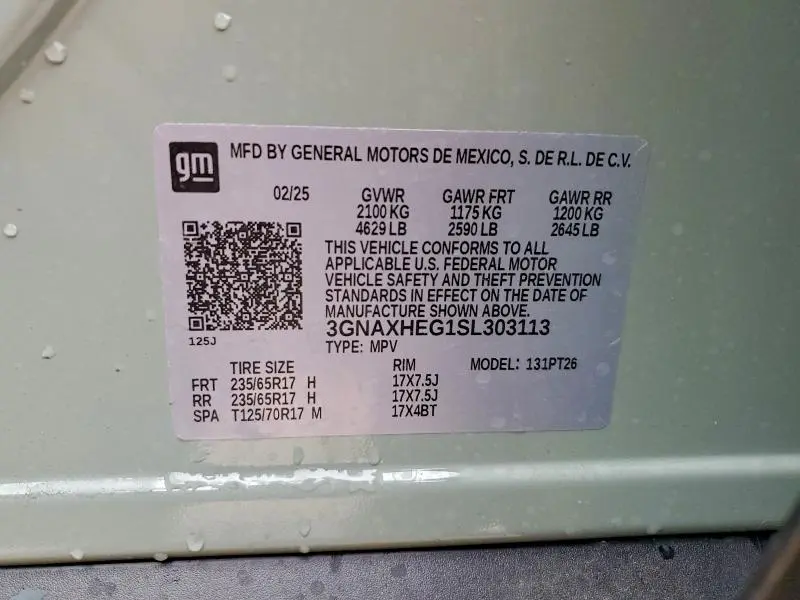 2025 CHEVROLET EQUINOX LT  