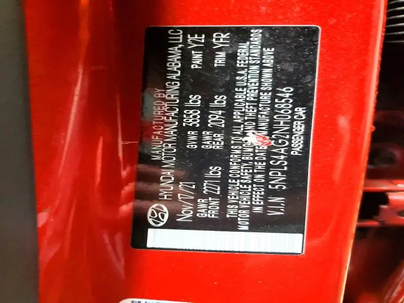 2022 HYUNDAI ELANTRA SEL  