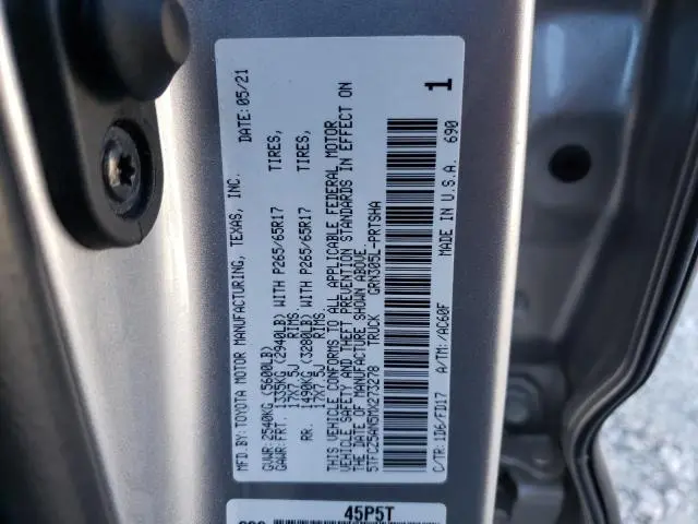 2021 TOYOTA TACOMA DOUBLE CAB  