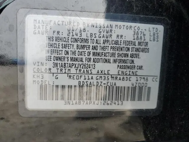 2018 NISSAN SENTRA S