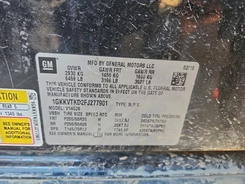 2015 GMC ACADIA DENALI  