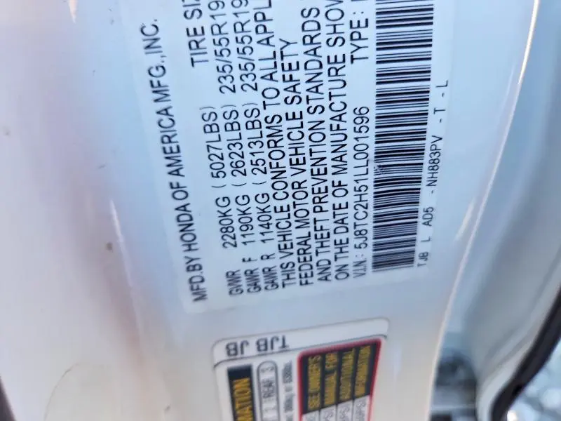 2020 ACURA RDX TECHNOLOGY  