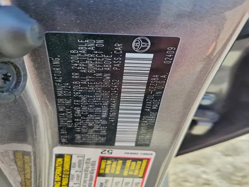 2024 TOYOTA CAMRY SE NIGHT SHADE  