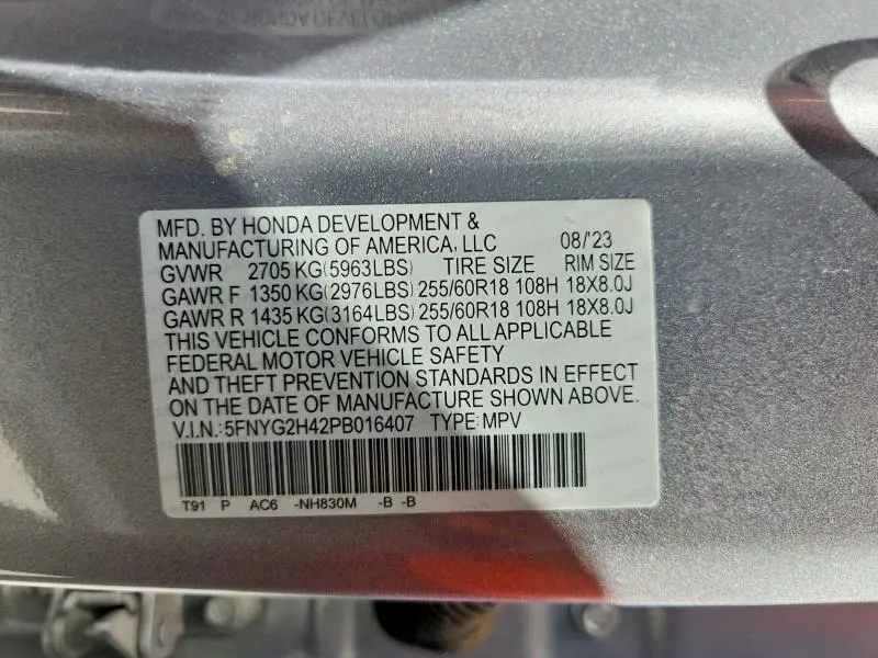 2023 HONDA PILOT EXL  