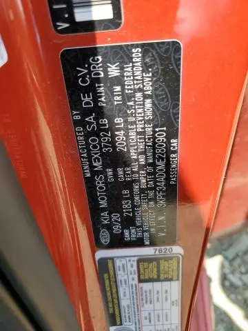 2021 KIA FORTE GT LINE  