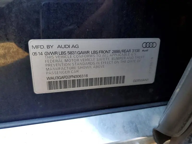 2015 AUDI A8 L QUATTRO  