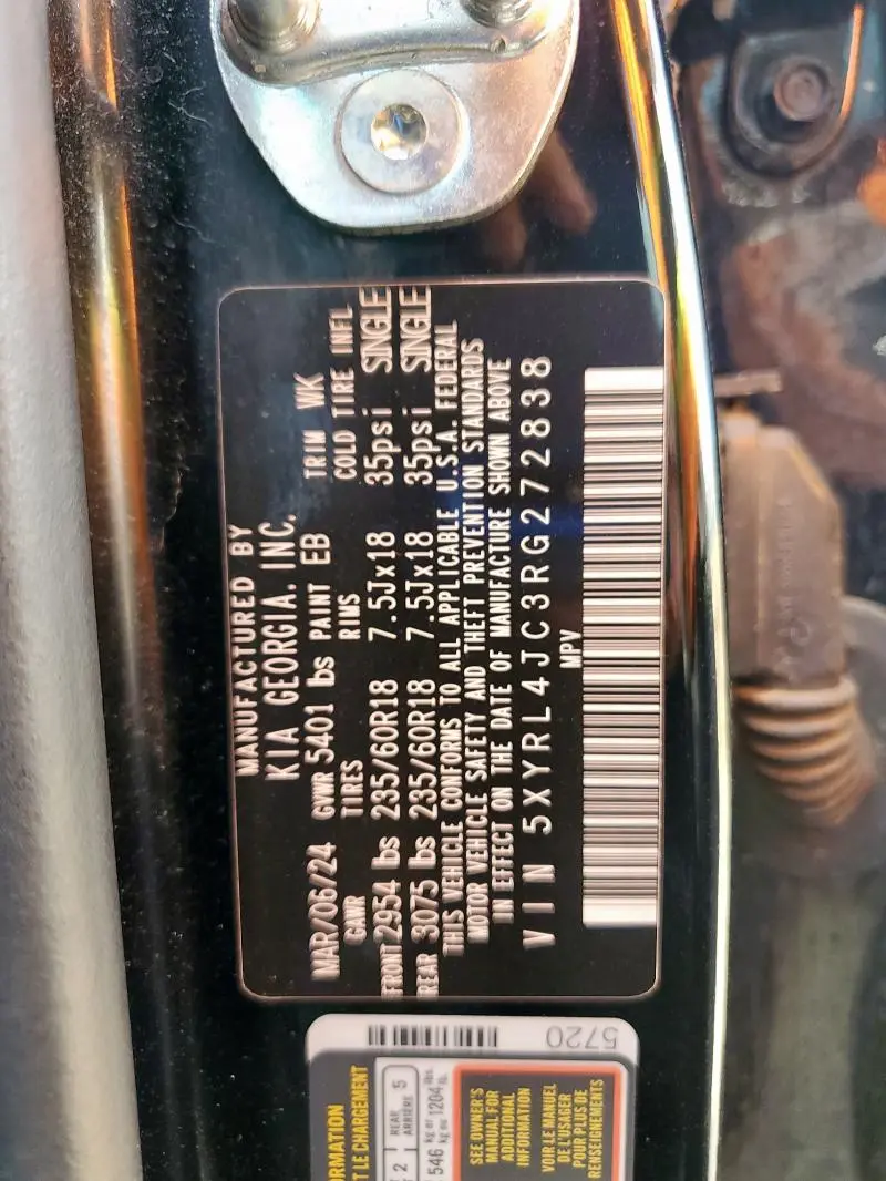 2024 KIA SORENTO S  