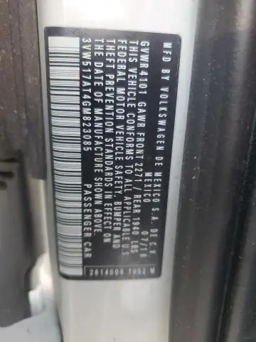 2016 VOLKSWAGEN BEETLE S/SE  