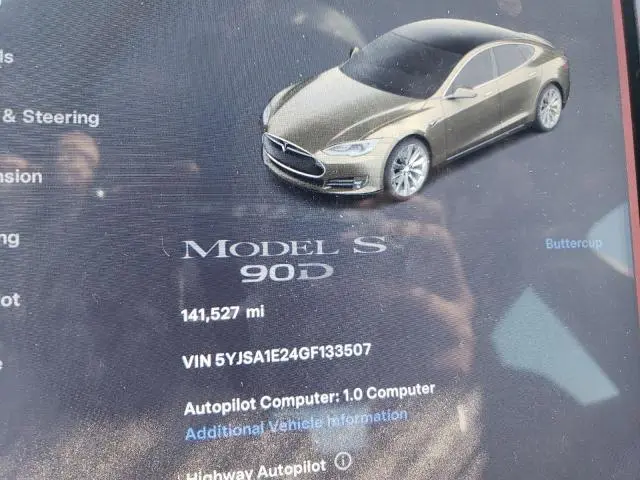 2016 TESLA MODEL S   
