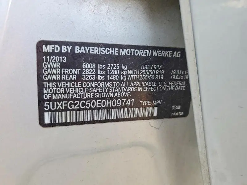 2014 BMW X6 XDRIVE35I  
