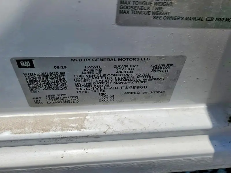 2020 CHEVROLET SILVERADO K2500 HEAVY DUTY  