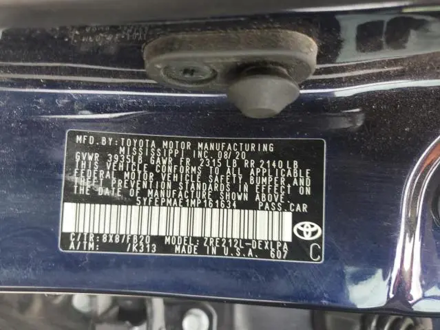 2021 TOYOTA COROLLA LE