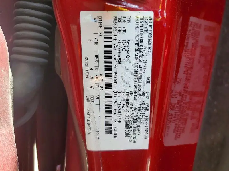 2013 FORD FOCUS SE  