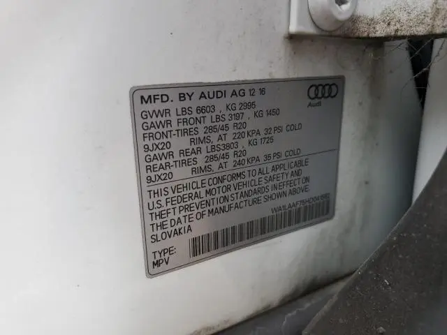 2017 AUDI Q7 PREMIUM PLUS  