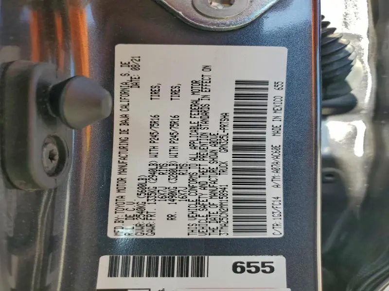 2021 TOYOTA TACOMA DOUBLE CAB  