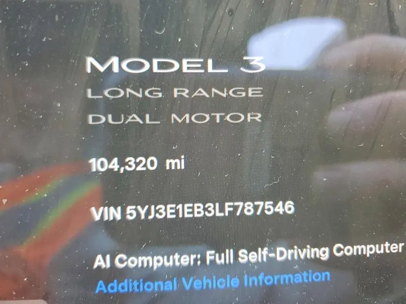2020 TESLA MODEL 3   